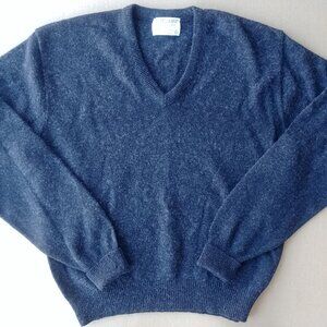 Vintage Jeff Lamb Lord Jeff Men's/Unisex Sz Large V Neck Grey Lambswool …